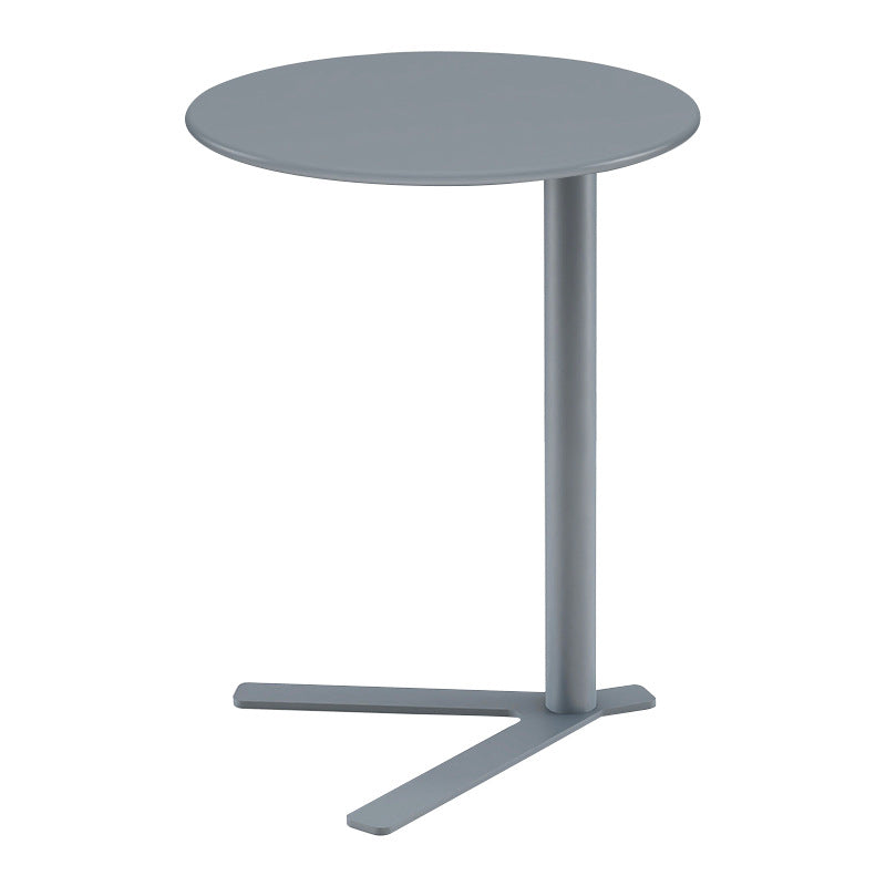 Scandinavian V-Base Iron End Table