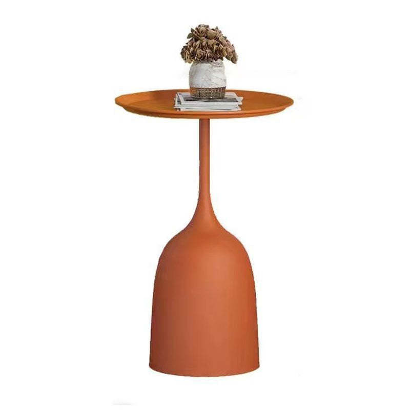 Scandinavian Metal Iron Marble End Table