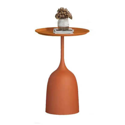 Scandinavian Metal Iron Marble End Table