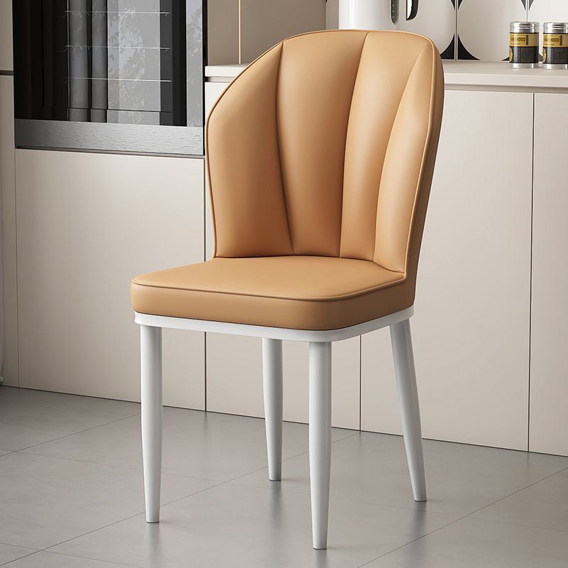 Modern PU Leather Wing-Back Dining Chair