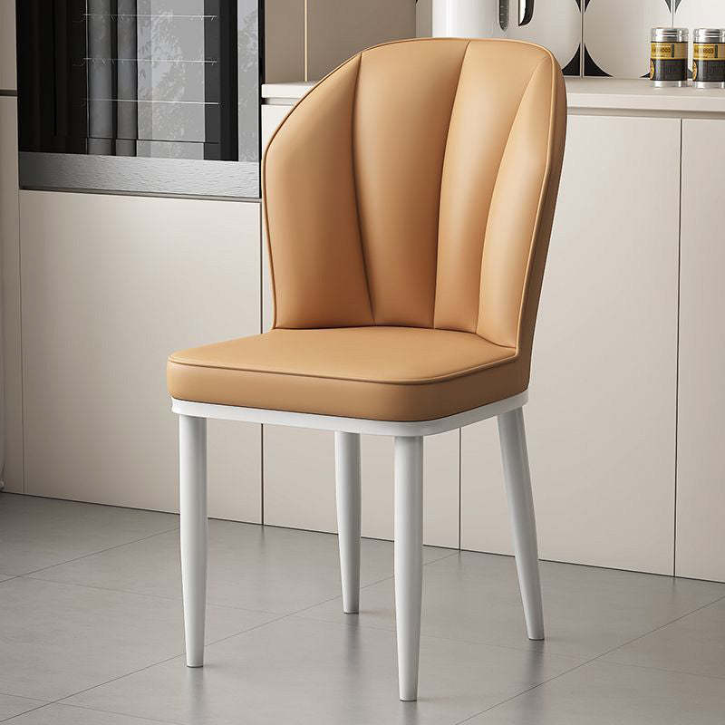 Modern PU Leather Wing-Back Dining Chair
