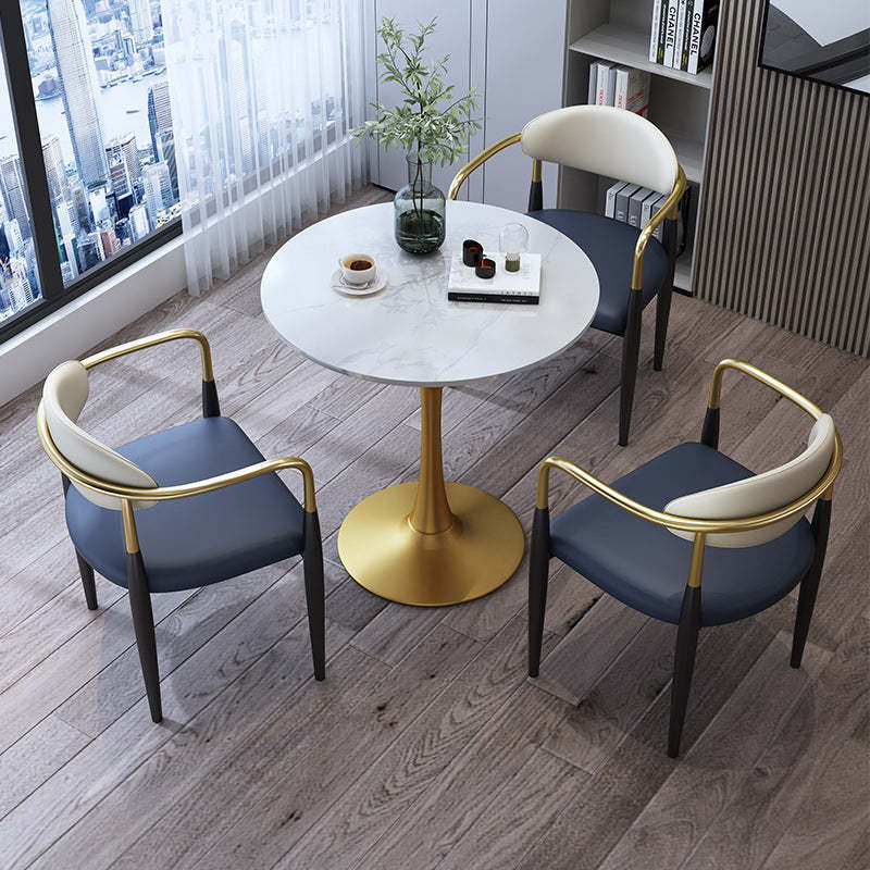 Contemporary Square Velvet Upholstered Dining Chair