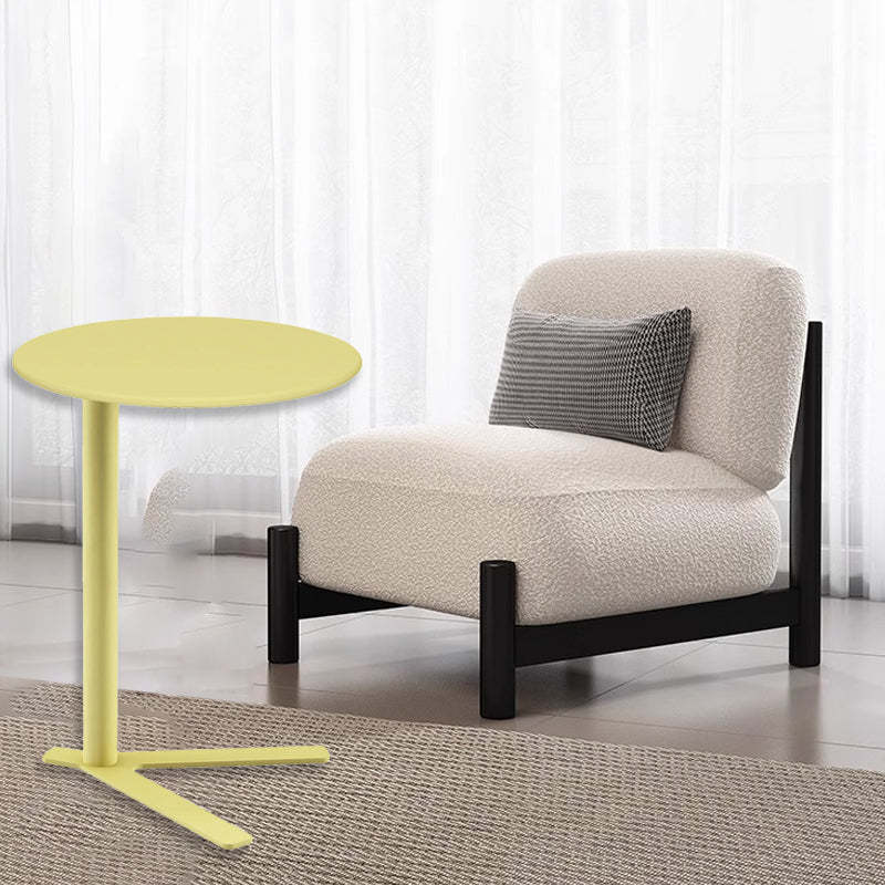 Scandinavian V-Base Iron End Table — Klein Blue