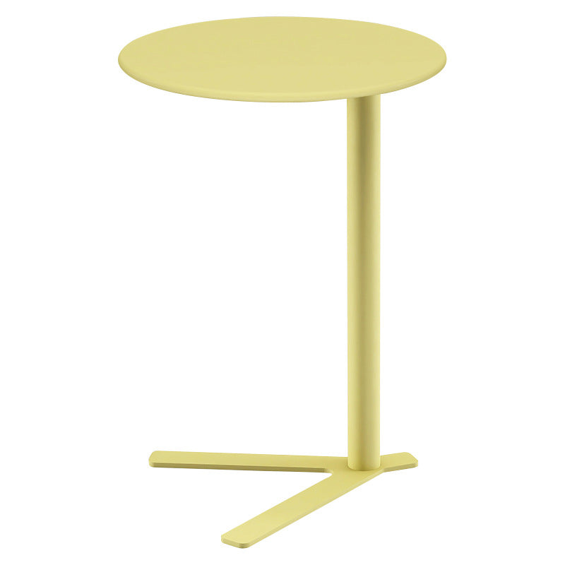 Scandinavian V-Base Iron End Table