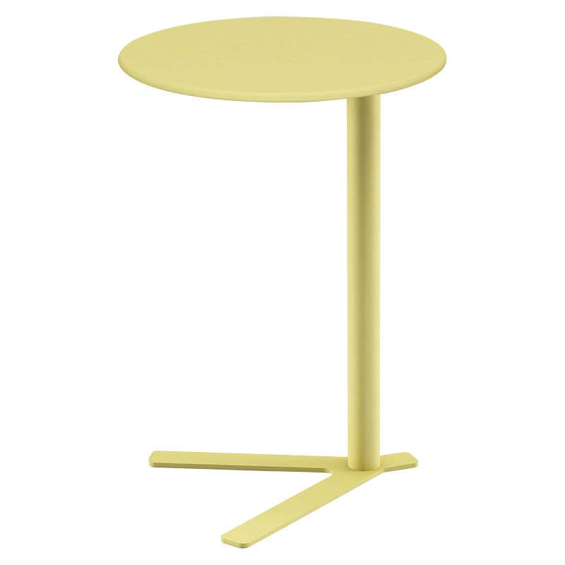 Scandinavian V-Base Iron End Table
