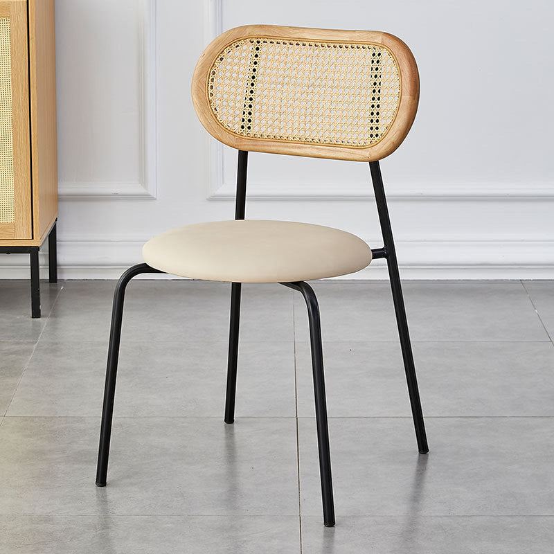Vintage Rattan Arc Dining Chair