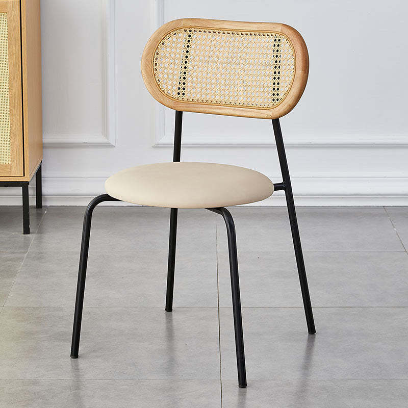Vintage Rattan Arc Dining Chair