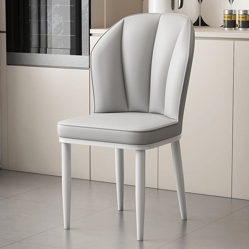 Modern PU Leather Wing-Back Dining Chair