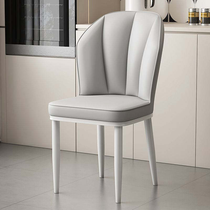 Modern PU Leather Wing-Back Dining Chair