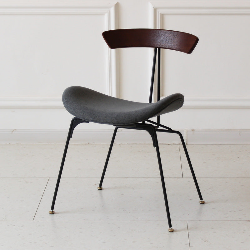 Industrial Ant Arch Wood Leather Dining Chair