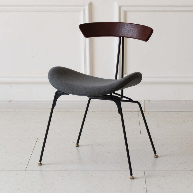 Industrial Ant Arch Wood Leather Dining Chair