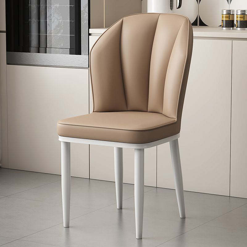 Modern PU Leather Wing-Back Dining Chair