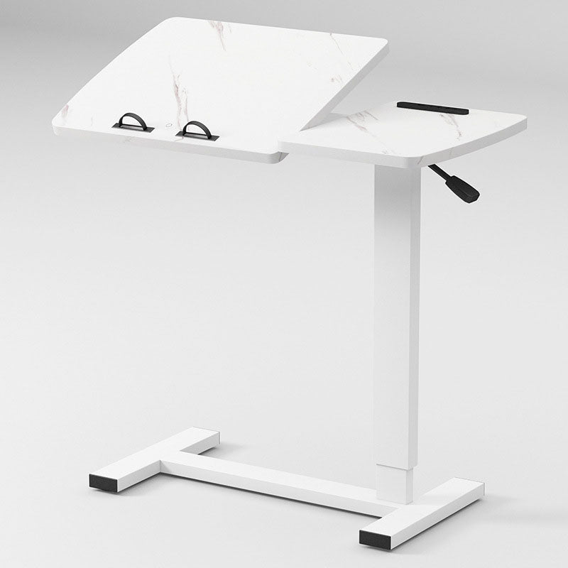 Minimalist Rectangular Wood Metal Foldable End Table