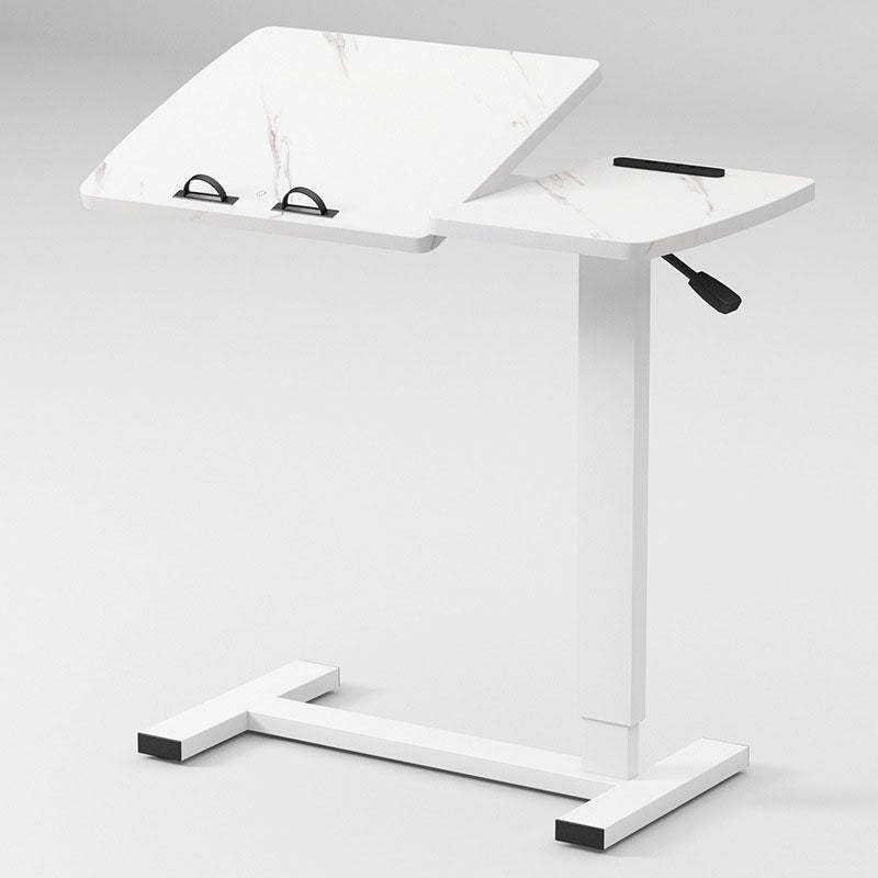 Minimalist Rectangular Wood Metal Foldable End Table