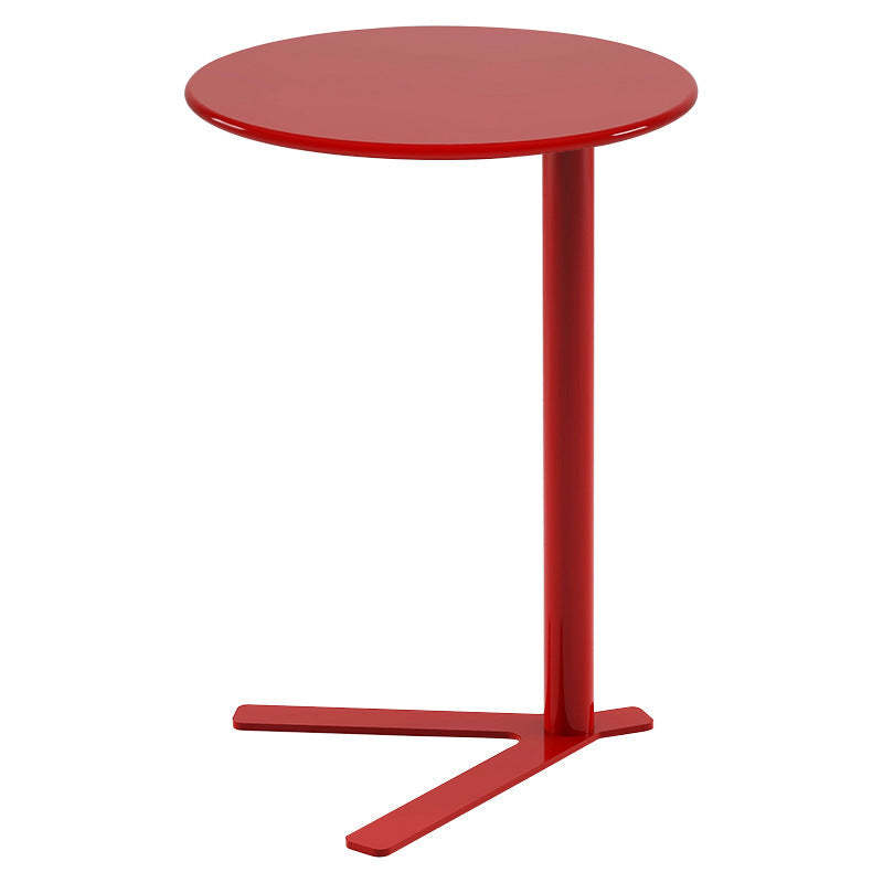 Scandinavian V-Base Iron End Table
