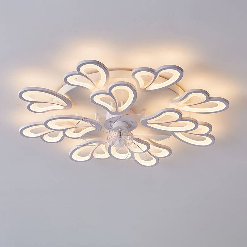 Scandinavian Minimalist Heart Flush Mount