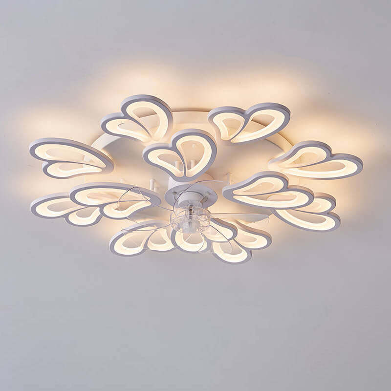Scandinavian Minimalist Heart Flush Mount