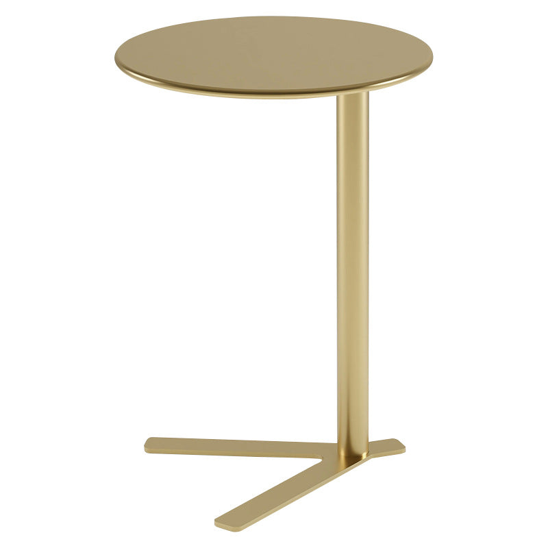 Scandinavian V-Base Iron End Table