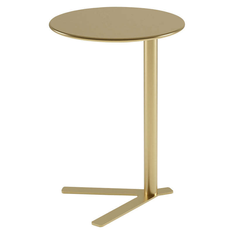 Scandinavian V-Base Iron End Table