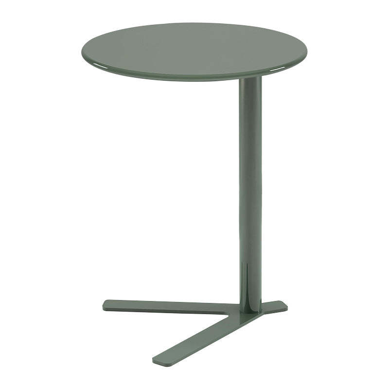 Scandinavian V-Base Iron End Table