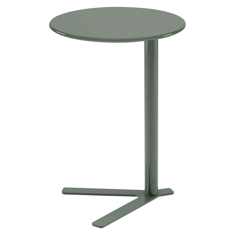 Scandinavian V-Base Iron End Table