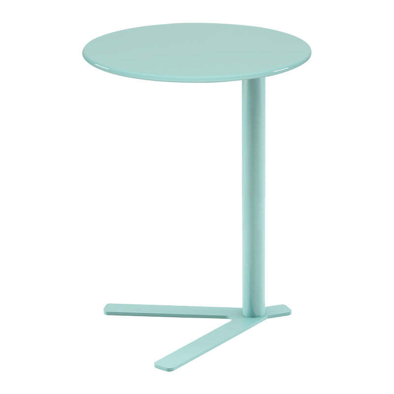 Scandinavian V-Base Iron End Table