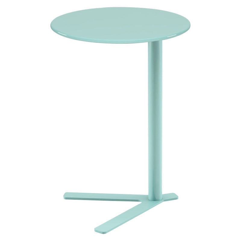 Scandinavian V-Base Iron End Table