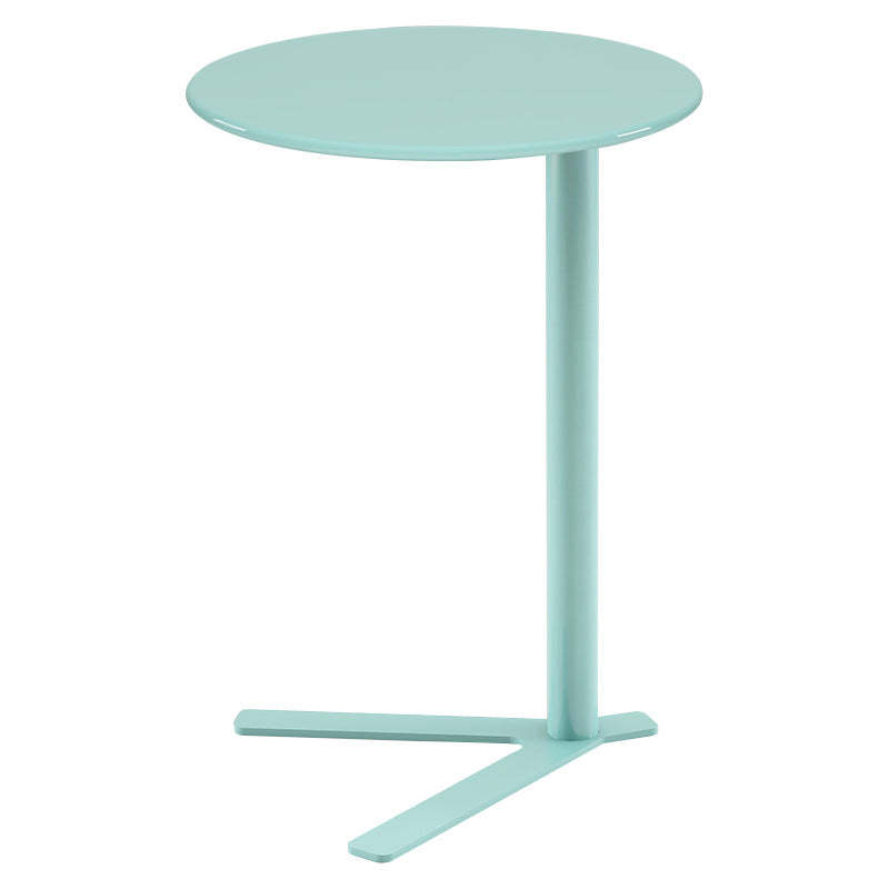 Scandinavian V-Base Iron End Table