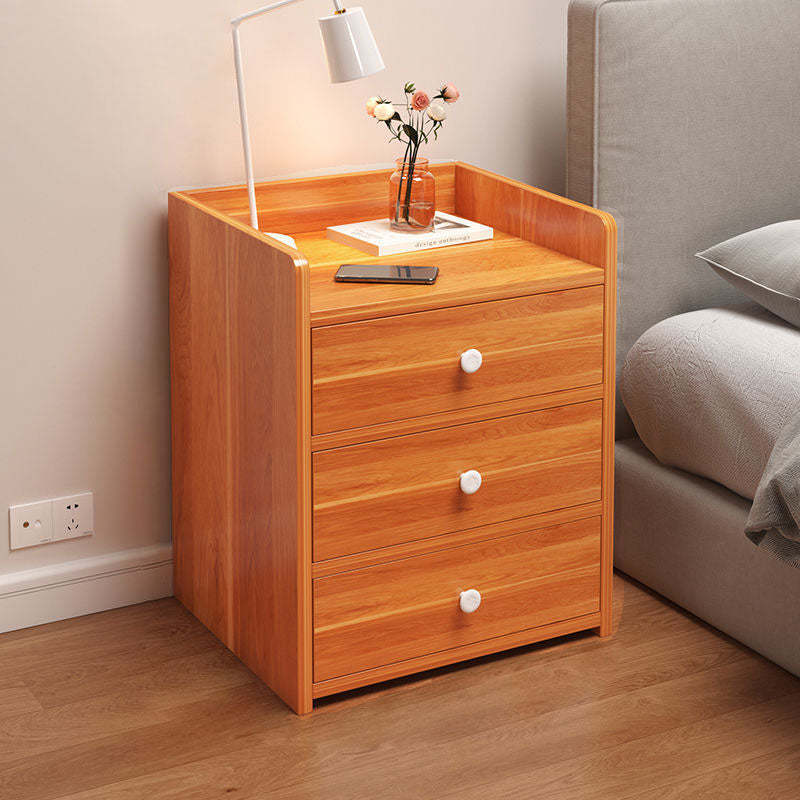 Minimalist Rectangular 1/2/3-Drawer Nightstand