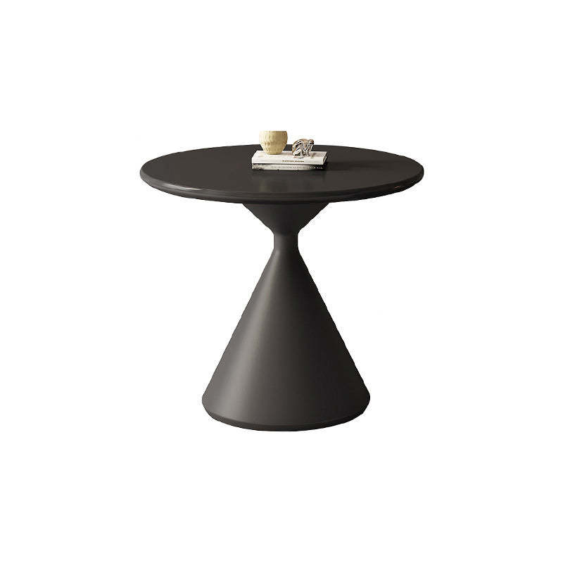 Minimalist Cone Wood Steel End Table