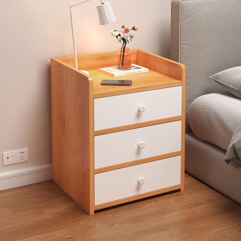 Minimalist Rectangular 1/2/3-Drawer Nightstand