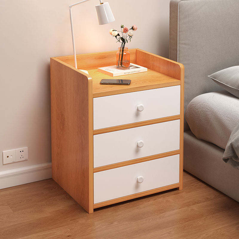 Minimalist Rectangular 1/2/3-Drawer Nightstand