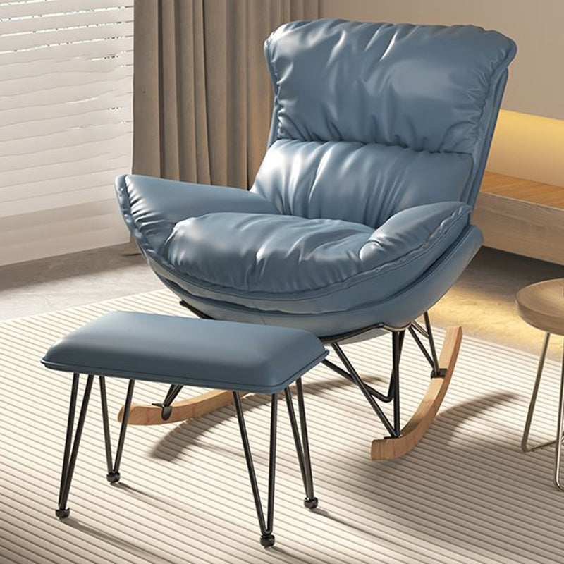 Contemporary Fabric Upholstered Rocking Chair