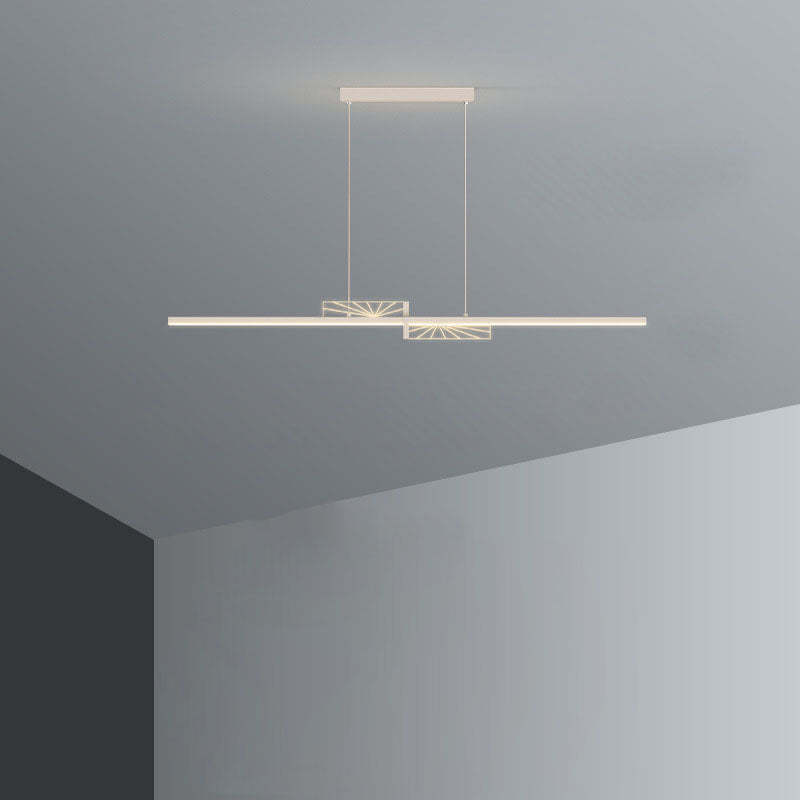 Minimalist Cone Circle Iron Acrylic LED Island Chandelier