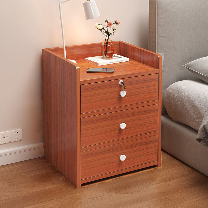 Minimalist Rectangular 1/2/3-Drawer Nightstand