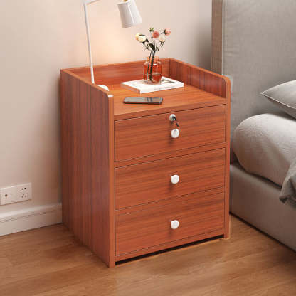 Minimalist Rectangular 1/2/3-Drawer Nightstand