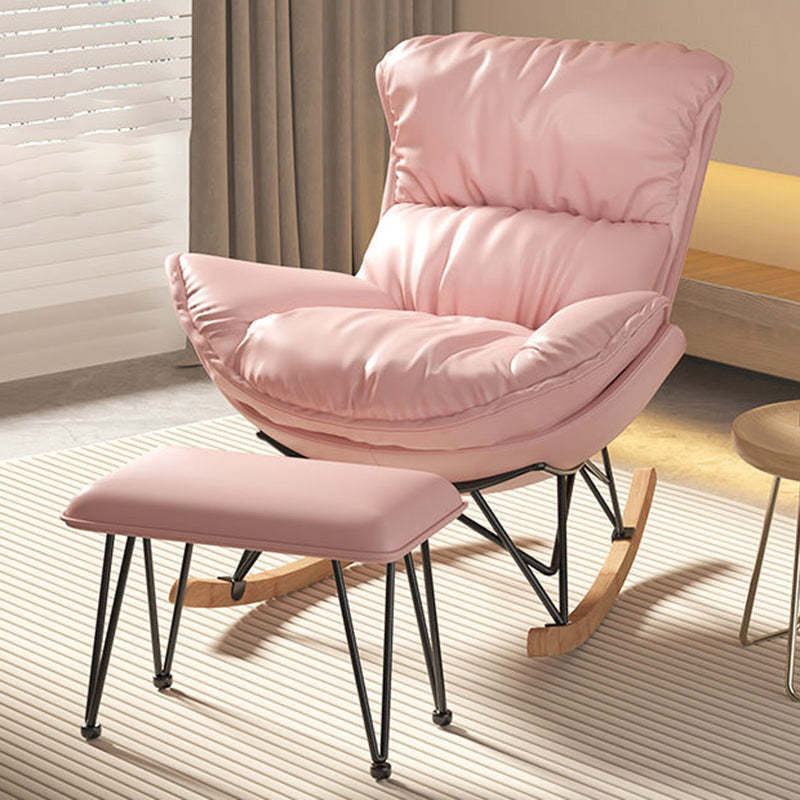 Contemporary Fabric Upholstered Rocking Chair