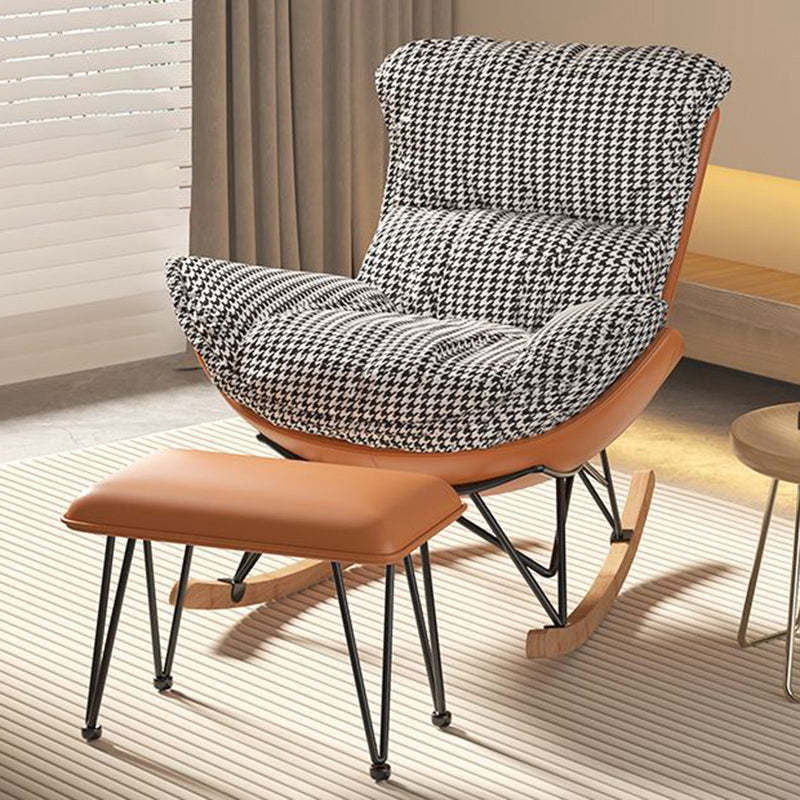Contemporary Fabric Upholstered Rocking Chair