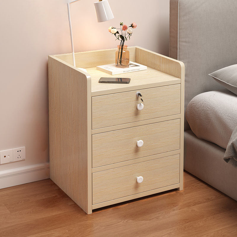 Minimalist Rectangular 1/2/3-Drawer Nightstand