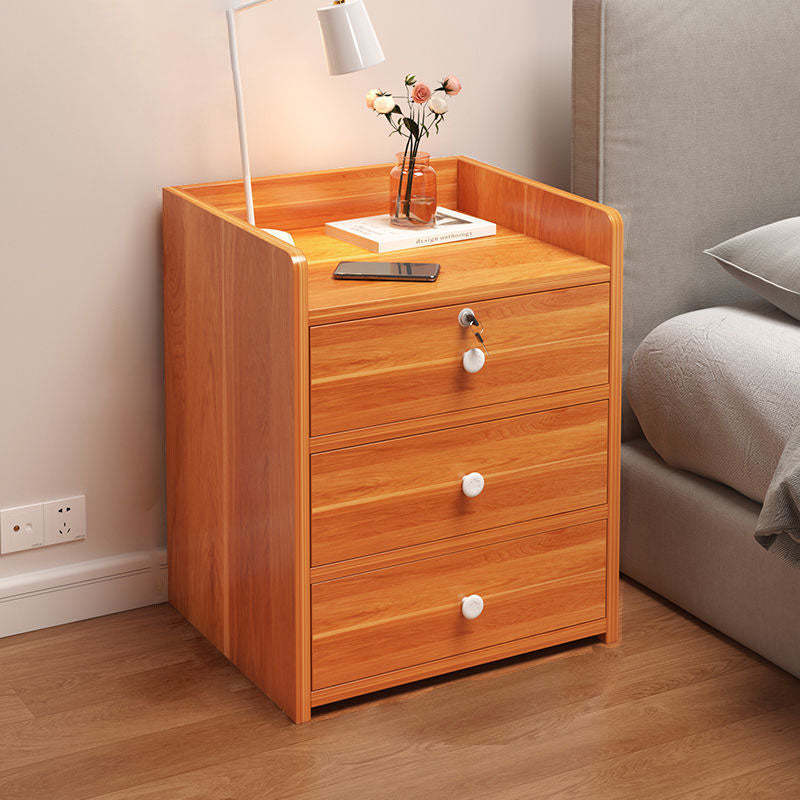 Minimalist Rectangular 1/2/3-Drawer Nightstand