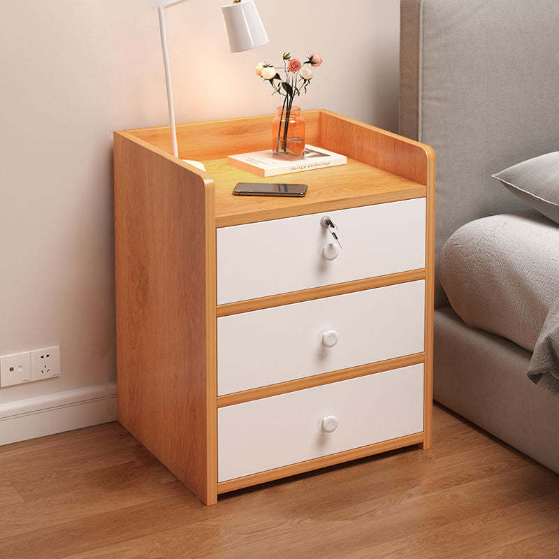 Minimalist Rectangular 1/2/3-Drawer Nightstand