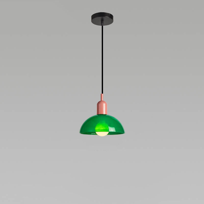Minimalist Glass Hemisphere Pendant Light