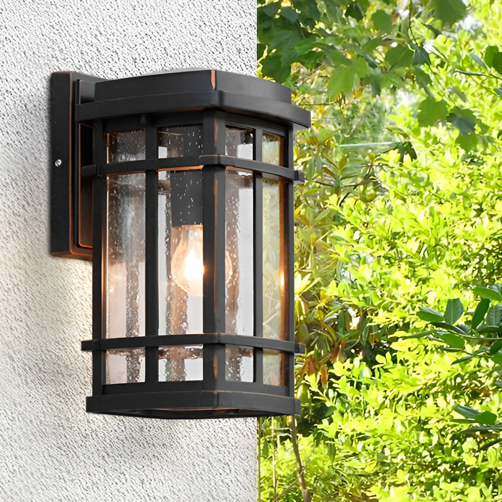 Retro Bubble Glass Modern Outdoor Wall Light