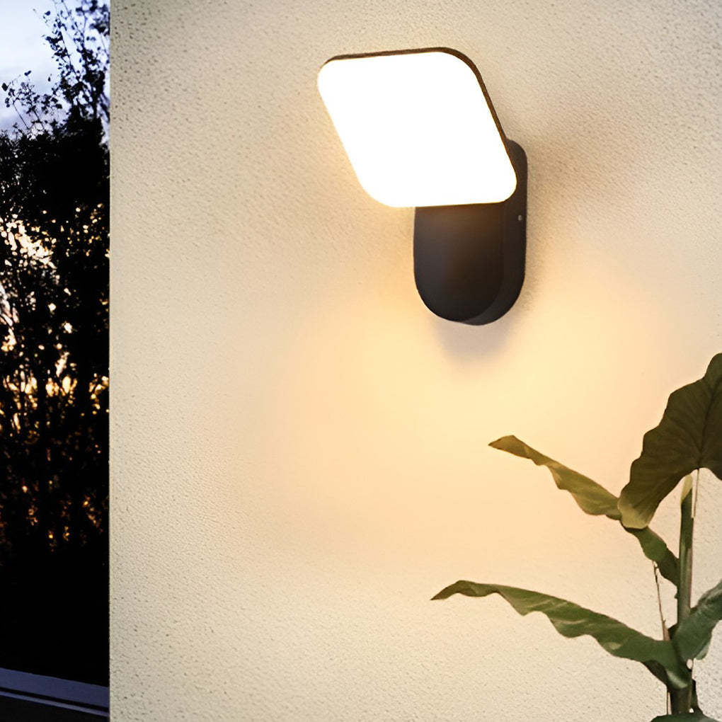 Square LED 12w Waterproof Modern Outdoor Wall Lamp Wall Sconces Lighting-Lighom