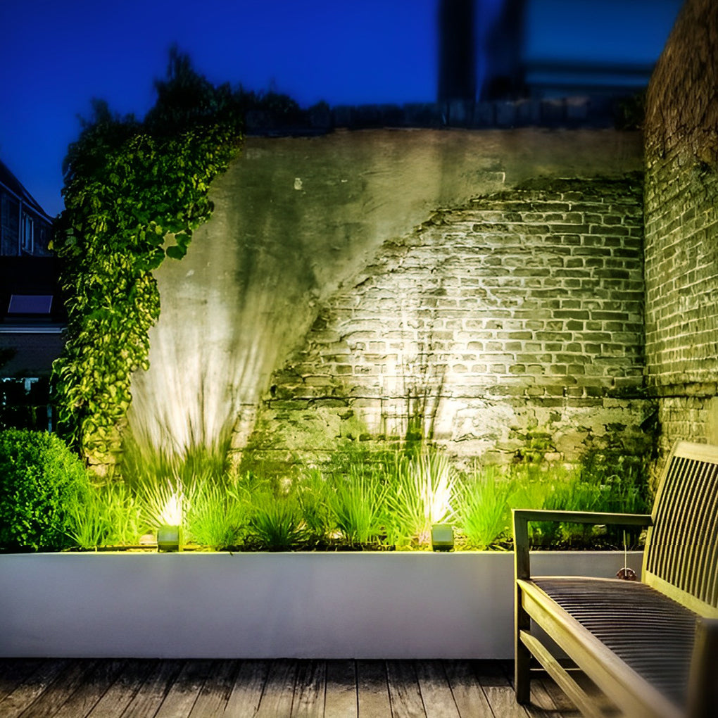 Adjustable Square Colorful Outdoor Wall Spotlight