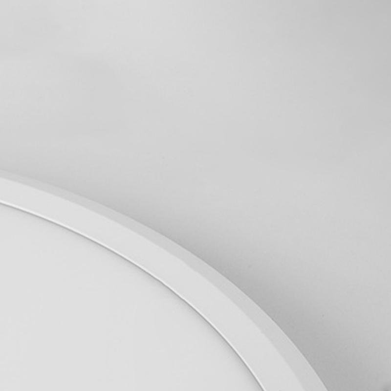 Minimalist Black Circle Industrial Flush Mount Kitchen Light