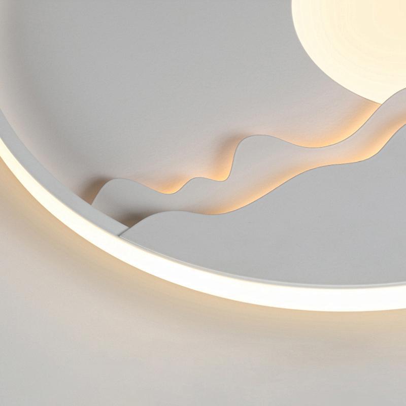 Modern Moon Patterned LED Wall Sconce