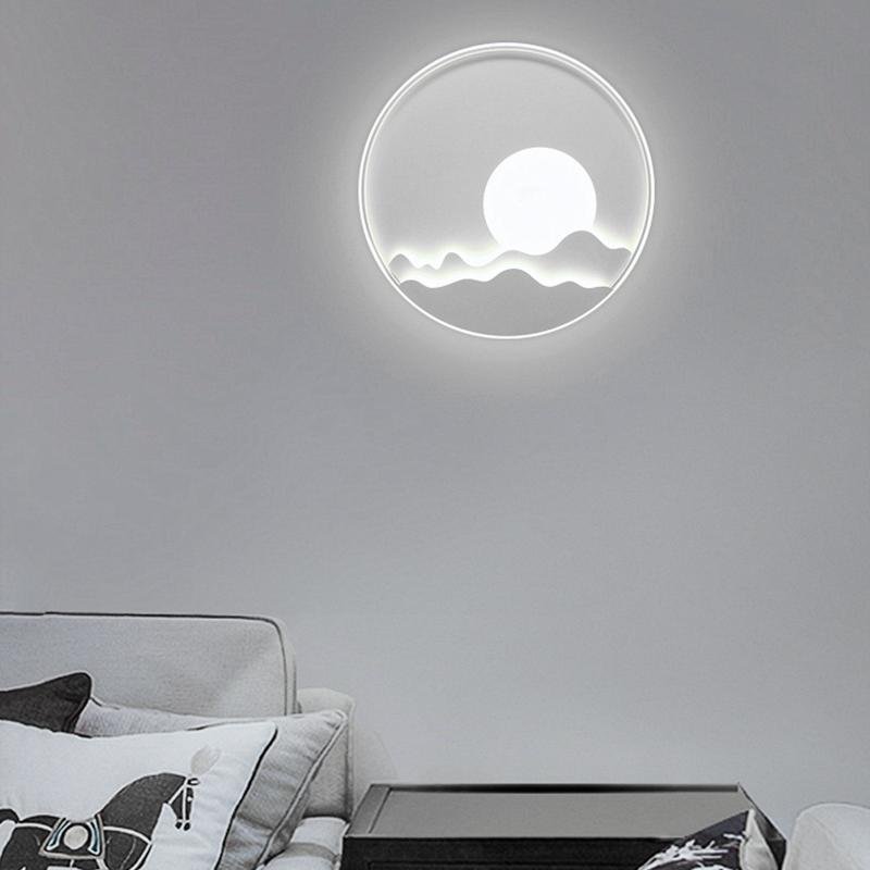 Modern Moon Patterned LED Wall Sconce