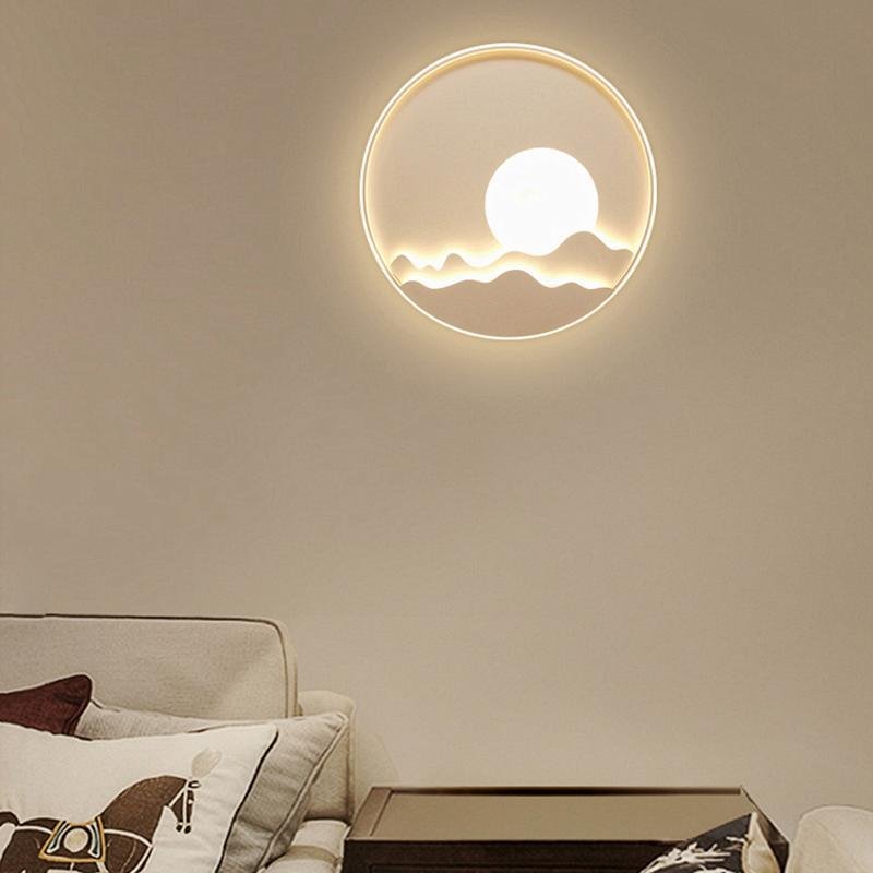 Modern Moon Patterned LED Wall Sconce