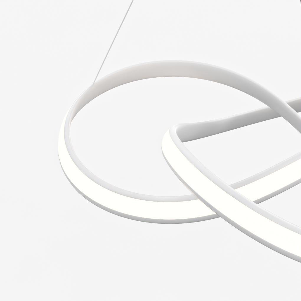 Ribbon Dining Room Chandelier Modern Chandelier with Remote Control-Lighom